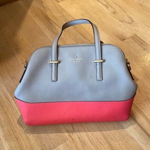Kate spade handbag . Some stains Inside outside looks new